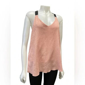 Isle By Melis Kozan Pink Wide Strap Lined Tank Top Size  Small